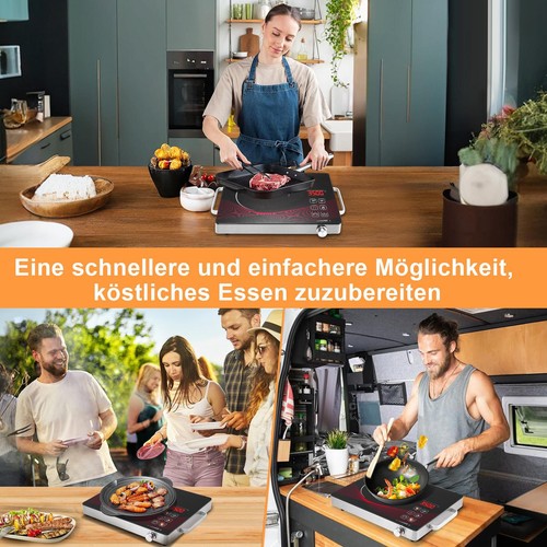 Doppel Kochplatte Doppelkochplatte Glaskeramik Infrarot Herdplatte Kochfeld 3500 - Bild 21 von 34