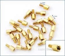 25pc 6mm M3 Male Female Brass Hex Standoff Spacer Screw Separator Stand Off PCB