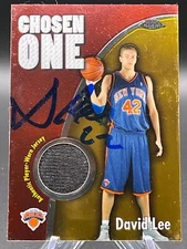 2005-06 Topps Chrome Chosen One David Lee /400 On-Card Auto (MEM, AU)