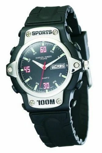 Charles-Hubert Quartz Plastic Case Wristwatches