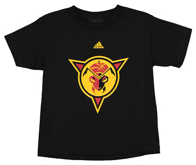 Adidas NBA G League Kids Fort Wayne Mad Ants Team Logo Tee Shirt, Black 
