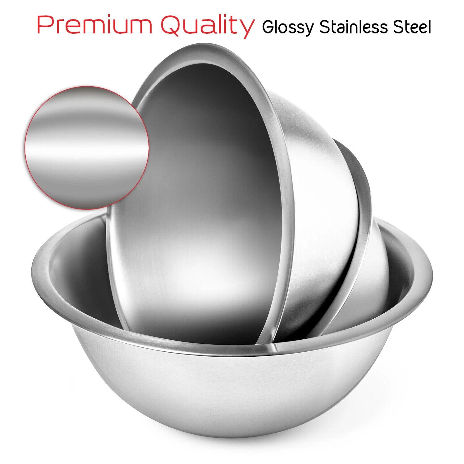Stainless Steel Mixing Bowls 14 Piece Bowl Set with Measuring Cups and Spoons
Opens in a new window