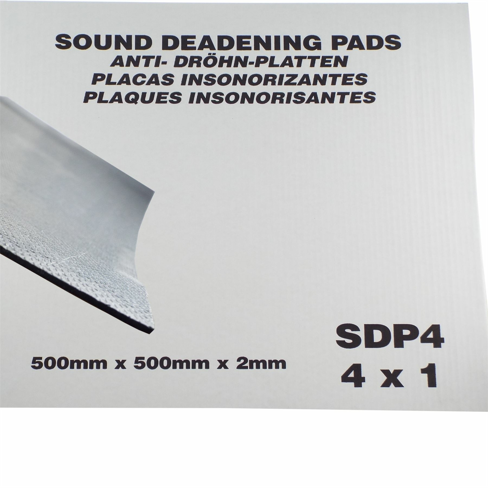 Car Sound Deadening Pads x  4 - 500mm x 500mm x 2mm