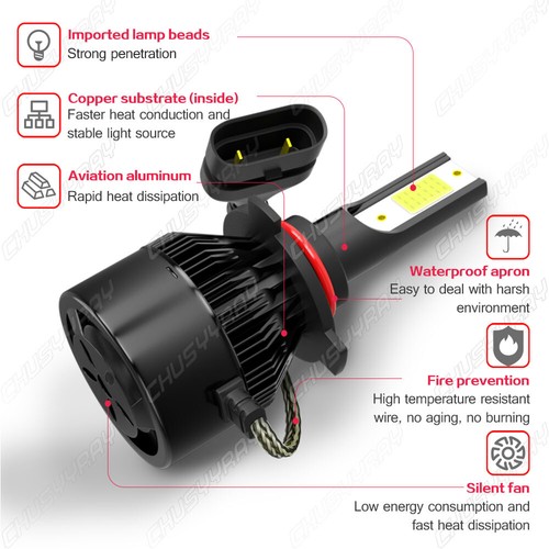 Kit combinado de bombillas para Honda Civic 2006-14 faro de luz baja alta luz de niebla - Imagen 6 de 11