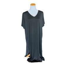 Womens Emery Rose Black Open Back Drape Dress - Sz 3X