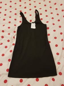 tall black pinafore dress