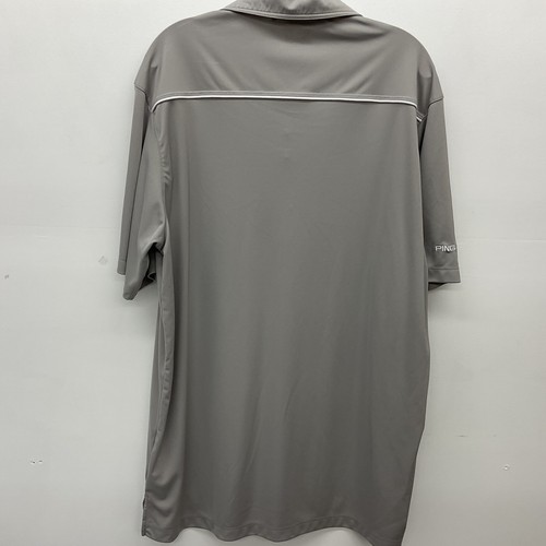 PING XL Golf Polo Shirt Men's Gray Button Up Active Pullover Sensor Cool - Picture 3 of 5