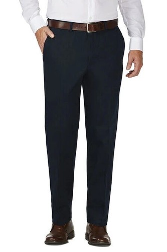 Haggar Hose Classic Fit, bügelfrei Herren Gr. 40Wx30L neu mit Etikett, flach...