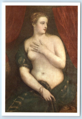 Venere allo Specchio - Tiziano - VENICE Italy 4x6 Postcard