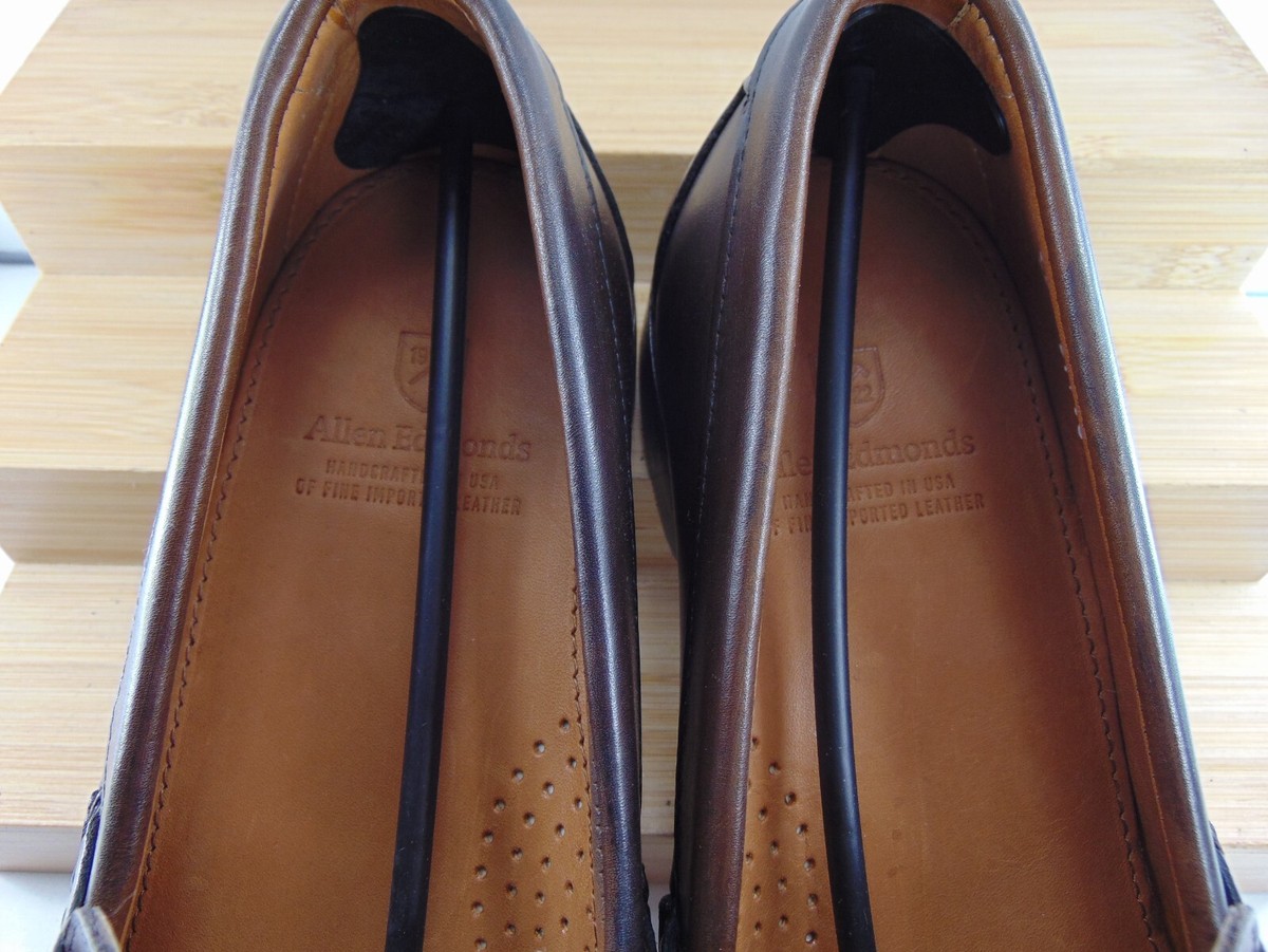 Allen Edmonds |Stowe Burgundy Oxblood Tassel Slip On Loafers  Neutral Sz.9.5 Allen Edmonds Stowe Burgundy Leather Tassel Loafer Shoes  main image 3