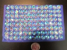 104-10 MM 5/16" AB COLOR AAA 2 HOLE OCTAGON CRYSTAL GLASS BEADS