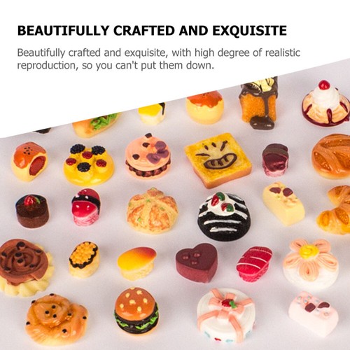 4 Sets Simulated Food Toys Decorative Fake Prop Dessert Miniatures - Zdjęcie 12 z 12
