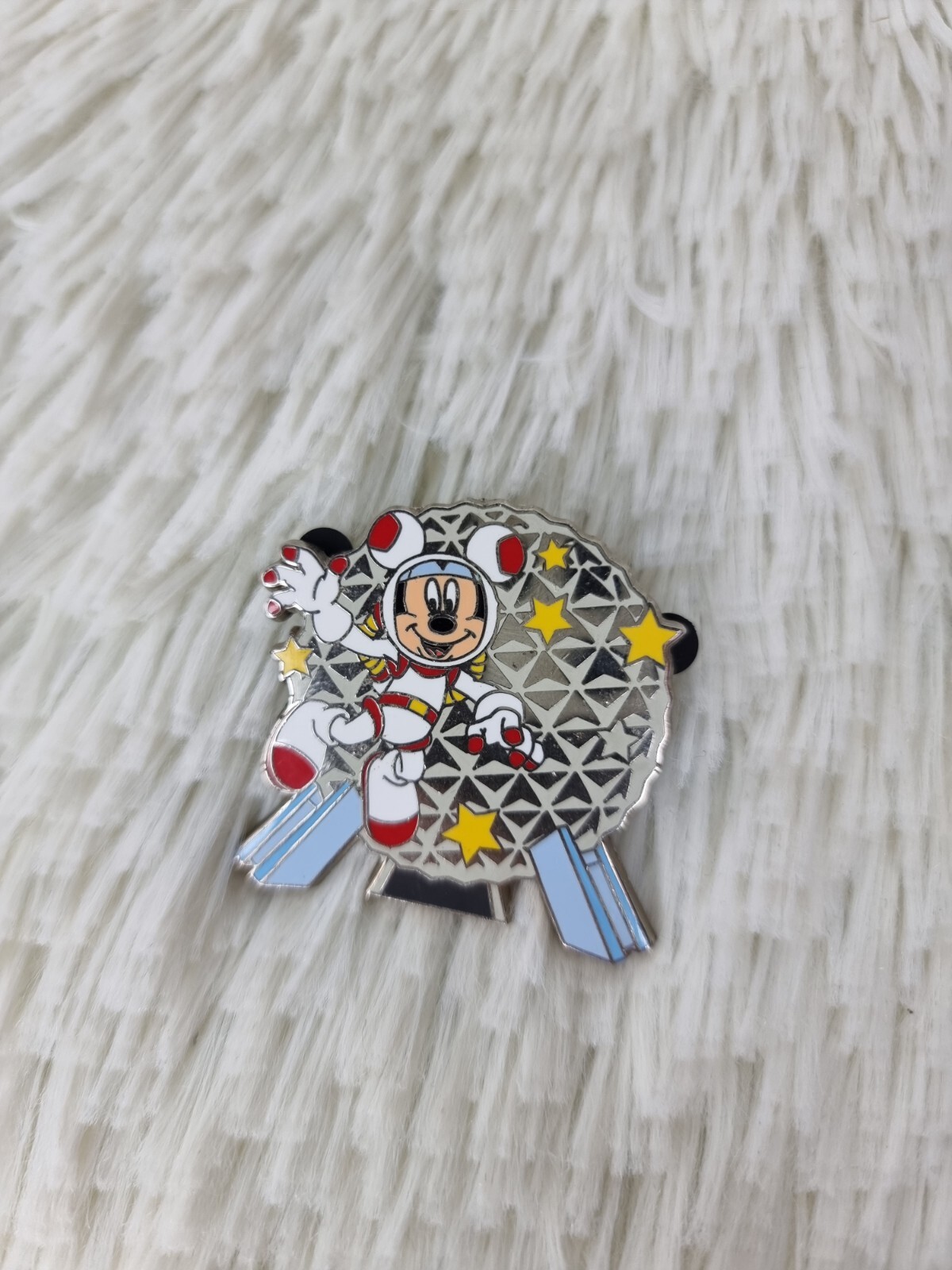 Disney Trading Pin WDW EPCOT Mickey Mouse Spaceship Earth astronaut RARE stars 