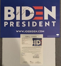 President JOE BIDEN SIGNED Campaign Sign 46th Preisdent JSA