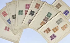 37 BRITISH COMMONWEALTH Blocks of 4 Rhodesia Ceylon Egypt