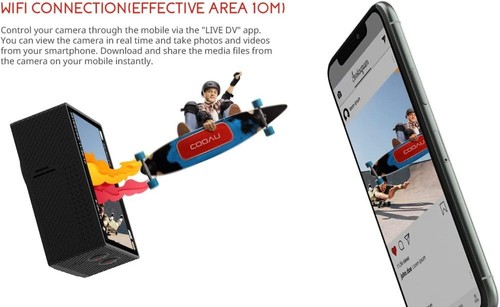 4K Sport Camera 170° Action Camera Ultra HD 20MP WiFi Waterproof Remote Control - Picture 9 of 12
