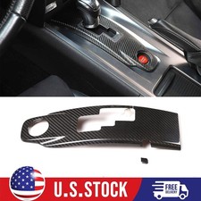 Real Carbon Fiber Central Control Gear Shift Panel Trim For Nissan Gtr R35 08-16