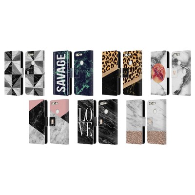 HEAD CASE DESIGNS MARBLE TREND MIX LEATHER BOOK WALLET CASE FOR GOOGLE PHONES