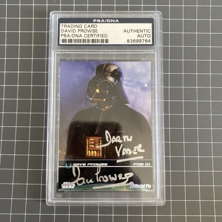 2009 STAR WARS Official Pix DAVE PROWSE DARTH VADER Card PSA/DNA Auto Autograph