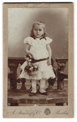 Fotografie A. Jandorf & Co., Berlin, Bellealliancestr 1 /2, Kleines Mädchen mit 