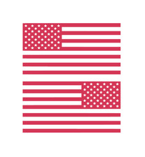 2 American Flag Vinyl Decal - Usa Sticker 2 American Flag Vinyl Decal - Usa Sticker