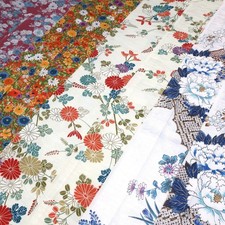 CC1006C1 Silk 8pcs Bundle Kimono Fabric 55.1x5.9in 140x15cm 