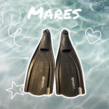 VTG Mares Plana Avanti HD Adult Size 38-39, 5-6 Black Scuba Diving Fins Flipper