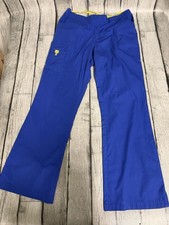 WonderWink Scrub Bottom Medical Uniform Blue Drawstring Pants Large Tall LT