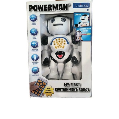 New Lexibook Powerman My First Edutainment Robot Reads Plays Music Lights Dances