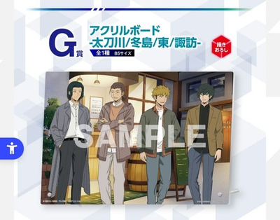 #ad Ichiban Lottery World Trigger G Prize Acrylic Board Tachikawa Fuyushima $40.78