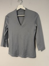 Spirit Of The Andes Women's 100% Pima Cotton V Neck Long Sleeve Top Size Small