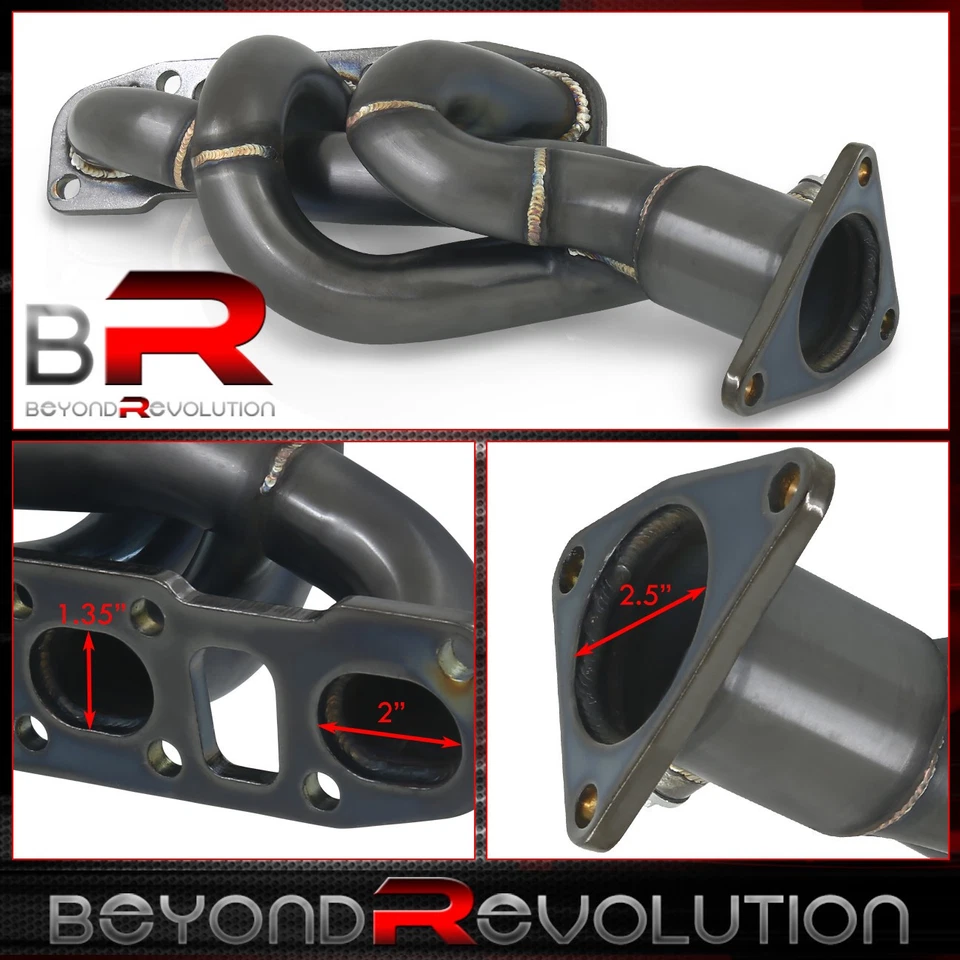 Colector de escape cabezales Gunmetal para 350Z 370Z / G37 cupé 3,5 L 3,7 L V6 VQ37VHR Foto 3 de 4