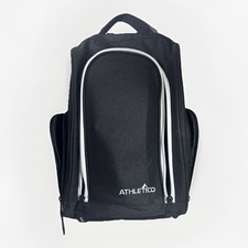 Athletico sports zippered shoe bag with ventilation and outside pockets