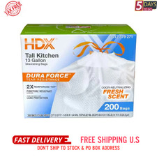 13 Gallon Fresh Scent Tall Kitchen Trash Bags...