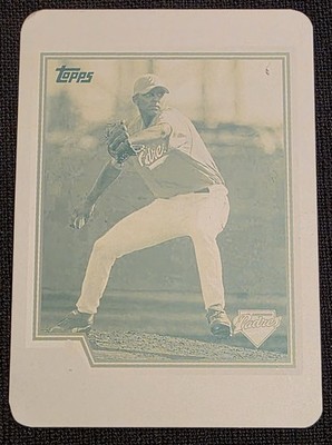 2004 Topps Chrome Traded & Rookies Justin Germano Yellow Printing Plate 1/1