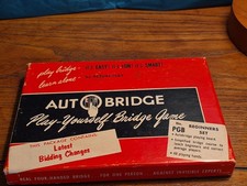 Vintage 1950s Auto Bridge Play Yourself Game