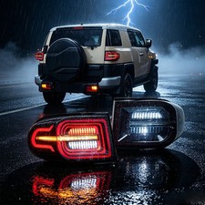 Pair Smoke Led Tail Lights For Toyota Fj Cruiser 2007-2014 Wsequential Taillamp Pair Smoke Led Tail Lights For Toyota Fj Cruiser 2007-2014 Wsequential Taillamp