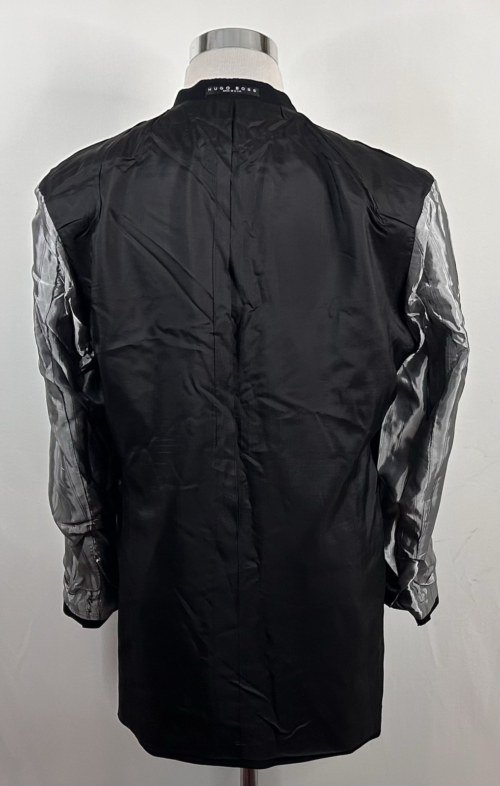 Hugo Boss 40L Baker Jazz US Tuxedo Jacket 100% Wool All Black Three Button thumbnail 7