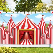 , Xtralarge Carnival Backdrop for Carnival Decorations - 72X44 Inch | Circus Bac