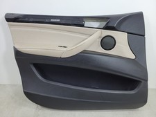 BMW X5 E70 09-13 MSPORT NEARSIDE FRONT LEFT DOOR CARD OYSTER & BLACK