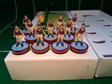 Subbuteo OHW Team. Reference No 7. West Ham, Aston Villa, Burnley etc.
