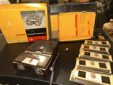 Vintage Kodak Kodaslide Stereo Viewer II Boxed WORKING Clean 3D Slide 50slides
