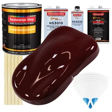 Carmine Red Gallon Premium URETHANE BASECOAT CLEARCOAT Car Auto Paint FAST Kit