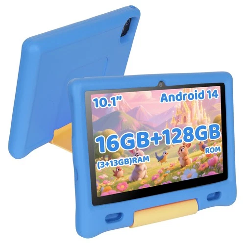 16GB+128GB Kid Tablet Android 14 10.1 inch WIFI 6 Bluetooth - Picture 1 of 2