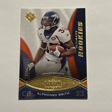Alphonso Smith 2009 Ultimate Collection Rookie Card #193 Broncos /375. rookie card picture