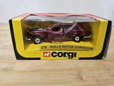 Corgi 279 Rolls-Royce Corniche  Burgundy Tan  interior version New, 1981