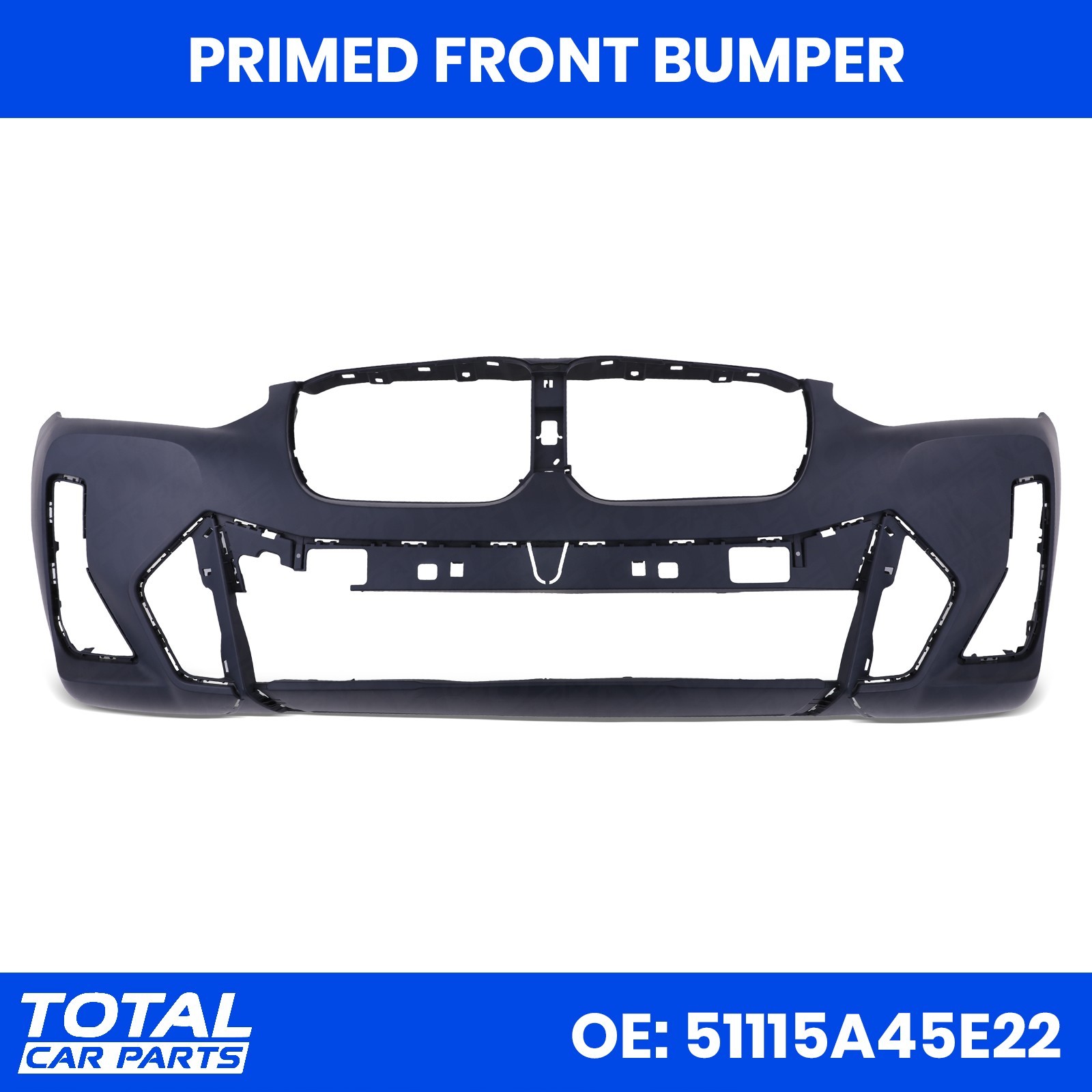 PRIMED FRONT BUMPER REPLACEMENT WITH PDC FOR BMW X3 G01 LCI M SPORT 21-25