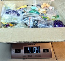 HUGE Junk Jewelry Lot - 4lbs. 13oz. - Crafter's  Maker's Goodies Lot 1