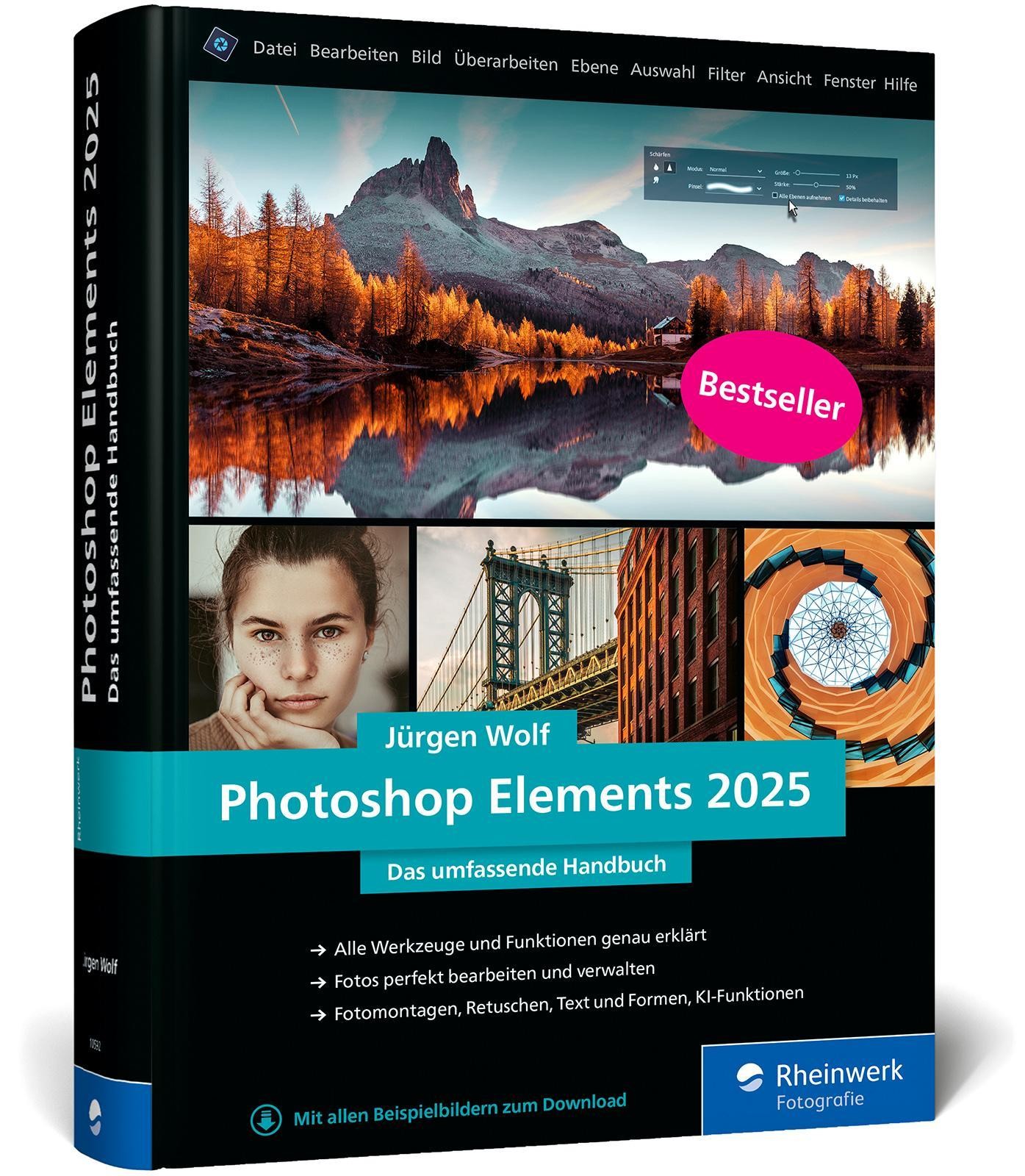 Photoshop Elements 2025: Das umfassende Handbuch. Alle Werkzeuge und Funktionen der Software auf über 800 Seiten verständlich erklärt - Bild 3