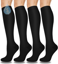 Compression Socks for Women and Men 4 Pairs, Mild Support